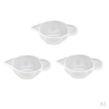 Maxbell 6 Pieces Clear Silicone Liquid Epoxy Resin Casting Jewelry Making DIY Tools