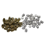 Maxbell 60 Pieces Alloy Plated Filigree Evil Eye Caps Focal Tassel End Caps Bead Cap