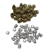 Maxbell 60 Pieces Alloy Plated Filigree Evil Eye Caps Focal Tassel End Caps Bead Cap