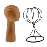 Maxbell 2pcs Mannequin Manikin Head Model Hair Wigs Caps Hat Display Holder Rack