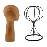 Maxbell 2pcs Mannequin Manikin Head Model Hair Wigs Caps Hat Display Holder Rack