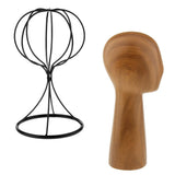 Maxbell 2pcs Mannequin Manikin Head Model Hair Wigs Caps Hat Display Holder Rack