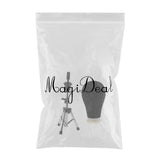 Maxbell Canvas Poly Mannequin Head for Wig Hat Making Display Stand w/ Holder Clamp