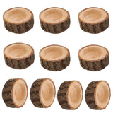 Maxbell 10x Tree Stump Wooden Candle Holder Tea Light Holder  Wedding Decor 2.5cm