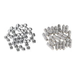 Maxbell 40pcs Copper Screw Clasps Jewelry Making Connector Hooks Linkers 2 Styles