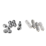 Maxbell 40pcs Copper Screw Clasps Jewelry Making Connector Hooks Linkers 2 Styles