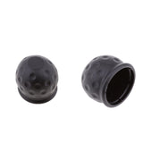 Maxbell 2pcs Black Tow Bar Ball Cover Cap Car Towing Hitch Towball Trailer Van 50mm