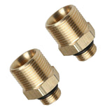 Maxbell 2Pcs Brass Adapter For Snow Foam Lance High Pressure Washer Connector
