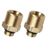 Maxbell 2Pcs Brass Adapter For Snow Foam Lance High Pressure Washer Connector