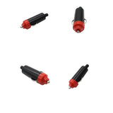 Maxbell 4pcs 12V Universal Male Car Cigarette Lighter Socket Plug Connector Adaptor