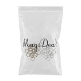 Maxbell 200pcs Alloy DIY D Rings Dee Rings for Crafts Webbing Strapping 15x10x2mm