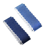 Maxbell 4 Yards Denim Laced Ribbon For DIY Hair Bows Decorative Ribbon Sewing Bands