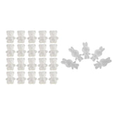 Maxbell 25Pcs Rabbit /Bear Shaped   Foam Ornaments for DIY Modelling Crafts