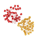 Maxbell 100pcs Hair Braid Cuff Adjustable Hair Rings Braid Beads Clips Decorations