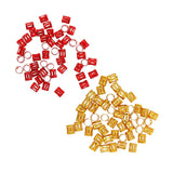 Maxbell 100pcs Hair Braid Cuff Adjustable Hair Rings Braid Beads Clips Decorations