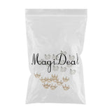 Maxbell 20Pcs Metal Crown Shape Charms Beads Jewelry Making Findings Assorted Size
