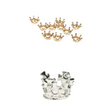 Maxbell 20Pcs Metal Crown Shape Charms Beads Jewelry Making Findings Assorted Size