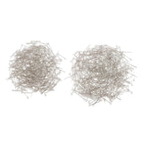 Maxbell 1000Pc Mixed Silver Eye Pins Findings Head Pins 20mm&26mm,DIY Jewelry Making
