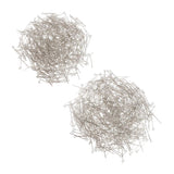 Maxbell 1000Pc Mixed Silver Eye Pins Findings Head Pins 20mm&26mm,DIY Jewelry Making