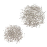 Maxbell 1000Pc Mixed Silver Eye Pins Findings Head Pins 20mm&26mm,DIY Jewelry Making