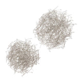 Maxbell 1000Pc Mixed Silver Eye Pins Findings Head Pins 20mm&26mm,DIY Jewelry Making