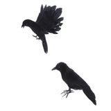 Maxbell 2pcs Artificial Realistic Woodland Birds for Outdoor Garden Home Decoration