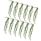 Maxbell 12x Artificial Flower String of Pearls Wall Hanging Succulents Plants Green