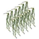 Maxbell 12x Artificial Flower String of Pearls Wall Hanging Succulents Plants Green