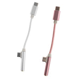 Maxbell 2 Pieces Type-C To 3.5mm Headphone Audio + Charge Splitter Adapter Cable