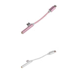 Maxbell 2 Pieces Type-C To 3.5mm Headphone Audio + Charge Splitter Adapter Cable