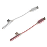 Maxbell 2 Pieces Type-C To 3.5mm Headphone Audio + Charge Splitter Adapter Cable