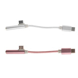Maxbell 2 Pieces Type-C To 3.5mm Headphone Audio + Charge Splitter Adapter Cable