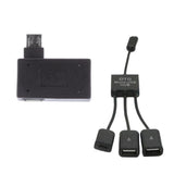 Maxbell 3 in 1 USB 2.0 OTG Cable Extension Adapter+Micro USB 2.0 OTG Host Adapter
