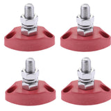 Maxbell 4x Red Junction Block Power Post Stainless Steel Insulated Terminal Stud 6mm