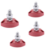 Maxbell 4x Red Junction Block Power Post Stainless Steel Insulated Terminal Stud 6mm