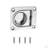Maxbell 2pcs Stainless Steel Marine Boat Flush Pull Locker Hatch Latch Lift Handle