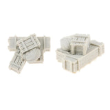 Maxbell 2x 1/35 Resin Soldier Scenario Accessories Ammunition Boxes & Bags Full Set