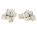 Maxbell 2x 1/35 Resin Soldier Scenario Accessories Ammunition Boxes & Bags Full Set