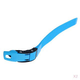 Maxbell 2 Pcs Replacement Inline Roller Skates Shoes Energy Straps with Screws Blue