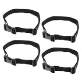Maxbell 4pieces Heavy Duty Quick-Release Webbing Waist Belt with Buckle Width 2.5cm