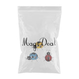 Maxbell 3Pcs Mini Metal Ladybug Fence Hanger Wall Hanging Outdoor Garden Decor 10cm