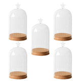 Maxbell 5x Clear Glass Bell Cover Pot Landscape Terrarium Container Lid Vase Bottle