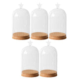 Maxbell 5x Clear Glass Bell Cover Pot Landscape Terrarium Container Lid Vase Bottle