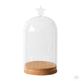 Maxbell 5x Clear Glass Bell Cover Pot Landscape Terrarium Container Lid Vase Bottle