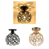 Maxbell 2 pcs Elegant Iron Crystal Ceiling Light Cover Chandelier Pendant Lampshade