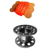 Maxbell Scuba Diving Finger Spool Reel + High Visibility Flat Guide Line Gray