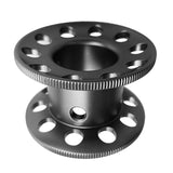 Maxbell Scuba Diving Finger Spool Reel + High Visibility Flat Guide Line Gray