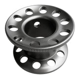 Maxbell Scuba Diving Finger Spool Reel + High Visibility Flat Guide Line Gray