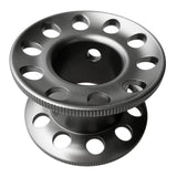 Maxbell Scuba Diving Finger Spool Reel + High Visibility Flat Guide Line Gray