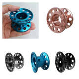 Maxbell Scuba Diving Finger Spool Reel + High Visibility Flat Guide Line Gray